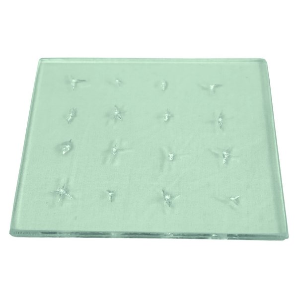 Clearshield Practice Windshield Glass (Pre-Chipped) for Windshield and Rock Chip Repair