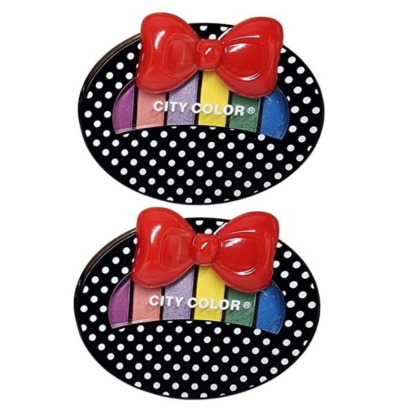 CITY COLOR Pack of 2 Polka Dot Eye Shadow, (Collection 2)