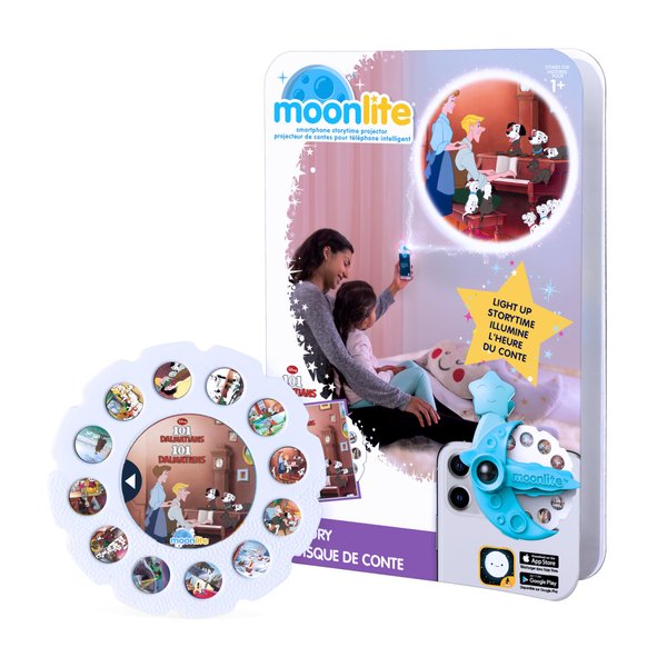 Moonlite Storybook Reels for Flashlight Projector, Kids Toddler | Disney's 101 Dalmatians | Single Reel Pack Story for 12 Months and Up
