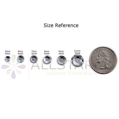 KraftGenius Allstarco 4mm SS16 Green Self Adhesive Acrylic Rhinestones Plastic Face Gems Stick On Body Jewels for DIY Cards and Invitations Crafts Bling Sticker - 5 Sheets - 500PCS