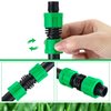 Hotop 12 Pieces Drip Irrigation Coupling, 5/8 Inch Universal Connector Drip Tubing Fittings, Compatible with Most 16-17 mm Drip Tape AG Tubing Drip or Sprinkler Systems (green)