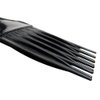 Luxxii (3 Pack) 6" Plastic Afro Pick Lift Hair Comb Detangle Wig Braid Hair Man Styling Comb (Black_A)