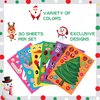 Joy Bang Christmas Crafts for Kids, 30 Sheets Make Your Own Gnome Santa Snowman Christmas Face Stickers, Xmas Games Activities Sticker for Children Winter Holiday Classroom Party Favors Gifts