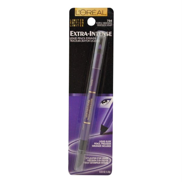L'oreal Voluminous Extra Intense Liquid Pencil Eyeliner #794 Purple Obsession, Obsession Violet, Retractable by L'Oreal Paris