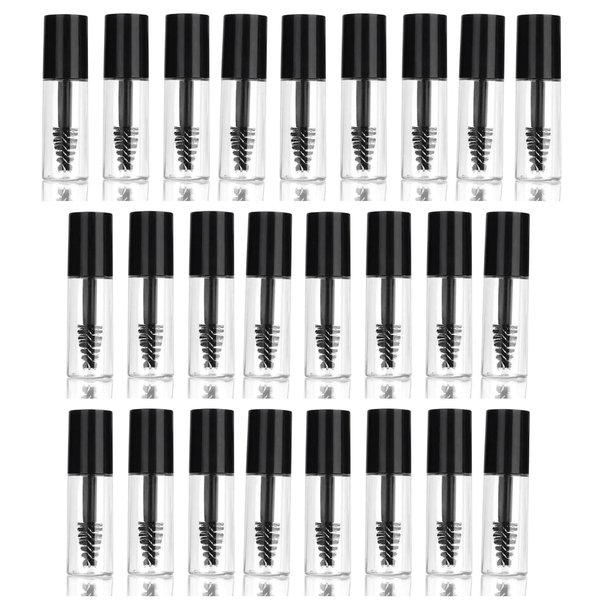 28PCS Empty Mascara Tube with Eyelash Wand，Wand for Castor Oil,Wand Mascara Tube Mini Lip Gloss Tubes，Mini Mascara Container for Home And Travel，Wand Mini Eyelash Cream Container Bottle