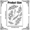 Cerlaza Temporary Tattoos for Women Adults, Flower Fake Semi Permanent Long Lasting Tattoo Stickers, Henna Body Leg Makeup Waterproof Realistic Tattoos Kit-32 Styles on 8 Sheets