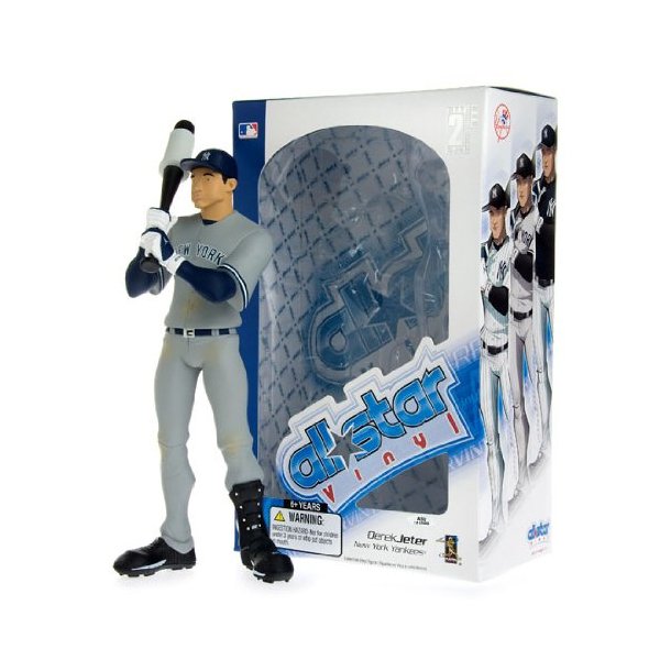 Upper Deck Authenticated All Star Vinyl Figure Derek Jeter (Grey Jersey) Limi...