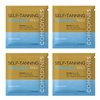 (4 Pack) COMODYNES Self-Tanning Towelettes Gold - Natural and Fast Bronzing - Individually Wrapped Towelettes
