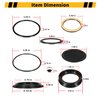 Replace for 5545741 5544881 Shaft Sector Seal Repair Kit, for Sheppard M90 M100 Power Steering Gears