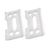 USonline911 Pack of 2 Ceramic Replacement Clipper Blade set for Taper 2000 and WAHL 5-Star (White CeramicX2)