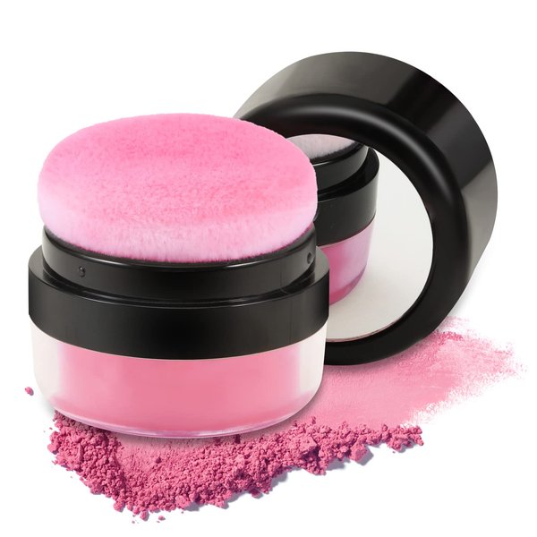 Boobeen Loose Powder Blush Air Cushion Blush, Natural Blusher for Cheeks, Highly Pigmented Blush Makeup Easy to Blend Makeup Blushin, All Day Wear (C03)