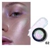 LXZJJM Planet Highlighter, Multichrome Glitter Shimmer Highlighter, Planet-Inspired Makeup for Silky, Natural Glow, Face and Body Brightening, Natural-Looking Highlighter (02#, 0.08 OZ.)