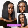 Karlami 6x6 Closure Bob Wig Human Hair HD Transparent Bob Lace Front Wigs Human Hair for Women 150% Density Short Bob Wigs
