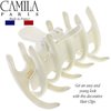 Camila Paris CP3491 French Small Hair Clips for Women - Strong Hold No Slip Grip for Long, Curly, and Wavy Hair - Durable Styling Big Clips Made in France