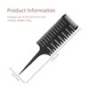 Professional 3-Way Weaving & Sectioning Hair Comb for Women, Plastic Highlighting and Coloring Styling Comb