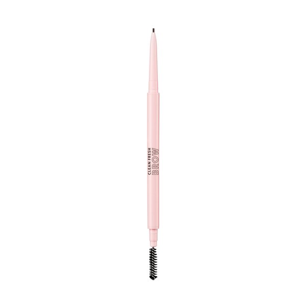 Covergirl Clean Fresh Brow Nano, 600 Dark Brown, Eyebrow Pencil, Ultra-Precise Tip, Waterproof, Transfer-Resistant, Built-In Spoolie, Vegan Formula, 0.001oz