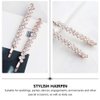 Beaupretty 2 Pairs Rhinestone Bobby Pins Crystal Bobby Pins Rhinestone Hair Clips Crystal Hairpin Decorative Bobby Pins Rhinestone Hairpins Bangs Hair Clip Bridal Hair Accessories for Women Girls