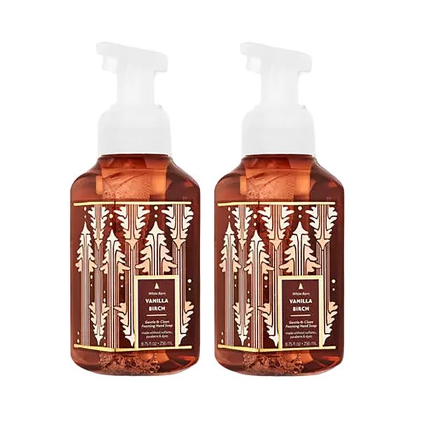 Bath and Body Works Gentle Foaming Hand Soap 8.75 Ounce 2-Pack (Vanilla Birch)
