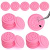 100 Pcs False Eyelashes Glue Holders, False Lash Glue Holder Lash Tray Holder Glue Rings Lash Trays Disposable Lash Pads Lash Glue Tray Glue Rings for Eyelash Extensions Pallet Pads