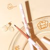 Vtrem 2 Colors Light Coffee Color Eyeliner Pen Waterproof Ultra-Fine Tip Smudgeproof Gel Eyeliner Long-Lasting Eye Liners for Women Makeup Tools