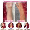 99j Burgundy Deep Wave Lace Front Wigs Human Hair 13x4 180% Density Transparent Lace Frontal Wigs Curly Wigs for Women Red Curly Wigs Pre Plucked with Baby Hair 99j Lace Front Human Hair Wigs (22inch)