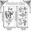 Cerlaza 56 Styles Temporary Tattoos for Women Adults, Fake Henna Tattoo Sleeves Semi Permanent Flower Tattoos Butterfly Stickers, Tatuajes Temporales Women Leg Makeup Waterproof