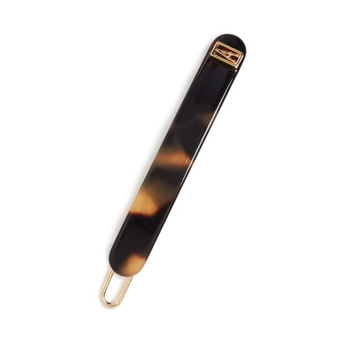 Alexandre de Paris Women's Barrette Clip, Tokyo Tortoise, Brown, Print, One Size