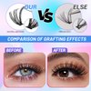 DIY Lash Extension Kit,320PCS 30D+40D 9-16mm Mix Lash Clusters Kit With Bond and Seal and Remover, D Curl Eyelash Extension Kit, Natural Look Individual Lashes for Lash Extension Beginners