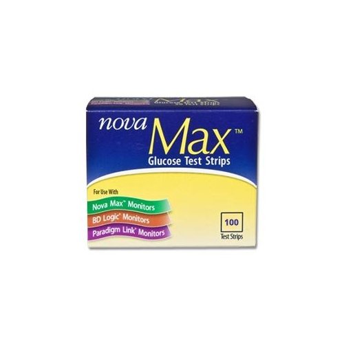 Nova Max Glucose Test Strips, Box of 100