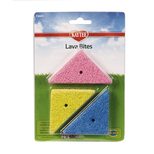 Kaytee Super Pet Lava Bites Small Animal Chews - 12 Total Chews (4 Packs with 3 per Pack)