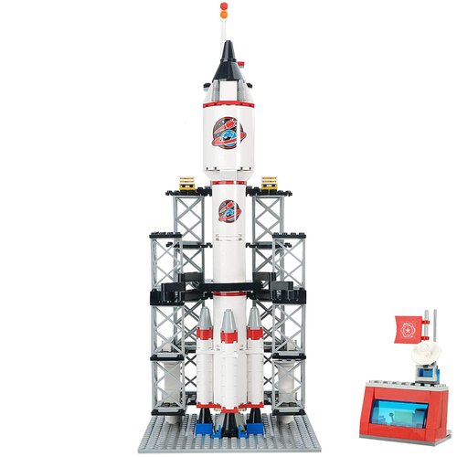 BRICK STORY Rocket Launch Center Space Explorer Building Kit Space Shuttle Adventure Building Sets for Kids 6-12 Years Old City Space Discovery Rocket Spaceship STEM Aerospace Toys (309PCS)