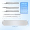 YGQQOY Blackhead Remover Tool, 5Pcs Acne Remover comedone Extractor, Professional Stainless Skin Zit Acne Blemish Whitehead Popping Removing Surgical Tweezers Extraction Tools for Nose Eye Face