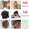 Heatless Hair Curlers Heatless Curls To Sleep In Overnight Heatless Curling Rod Headband Velour No Heat Hair Curlers Headband Soft Cotton Hair Rollers Curling Ribbon Rods for Long Hair