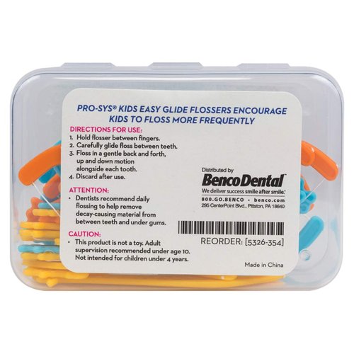 PRO-SYS® Kids Dental Floss Picks - 24 Count (Pack of 3) 72 Total Picks. BPA Free