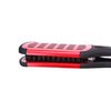 Wismee Boar Bristle Double Sided Brush Comb Clamp Anti-static Hair Straightener Tool Comb Hair Splint Comb Hairdressing Plywood Straightening Styling Brush (Red)