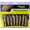 Wheeler 8-Piece Brass Punch Set in Labeled Rollup Storage Bag for Drifting Sights and Gunsmithing
