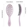 Daily Gard Detangling Brush, Dry and Wet Vented Detangler Hair Brush for Women and Men, Paddle Quick Drying Hairbrush for Wet/Dry/Curly/Thick/Long/Wavy/Damaged Hair, Purple