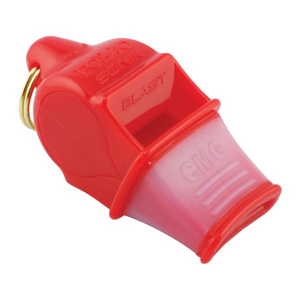 Fox 40 Sonik Blast CMG Whistle with Lanyard, Red