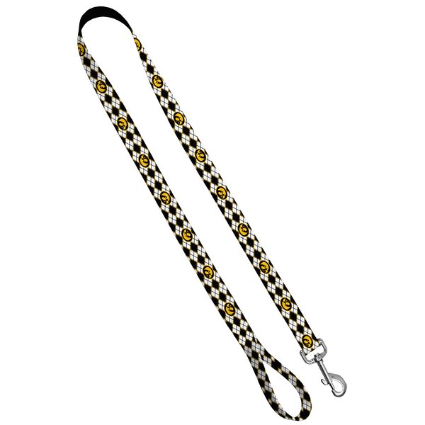 Moose Pet Wear Leash 1" x 6', University of Iowa - Argyle Hawk