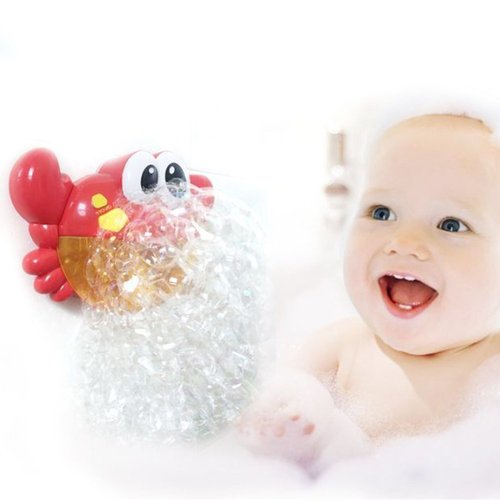 Baby Bath Bubble Toy Bubble Crab Bubble Blower Bubble Machine Bubble Maker with Nursery Rhyme Bathtub Bubble Toys for Infant Baby Children Kids Happy Tub Time (Crab)