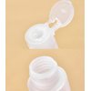 QUUPY 3Pcs 200ml/6.8oz Empty Refillable Clear Plastic Soft Tube Squeeze Bottle With Flip Cap Travel Bottle Makeup Cosmetic Toiletries Packing Storage Containers for Shampoo Shower Gel Toner Lotion