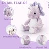 VANLINNY NEW Cute Purple Dinosaur Stuffed Animals for Girls, Easter Stuffed Animal for Toddlers, Cuddly Dinosaur Plush Toy for Kids, Huggable Triceratops for Baby, Birthday Xmas Gifts for Ages 2 to 8