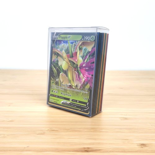 BCW Spectrum Card Cubes | Holds 40 Sleeved Cards | Crystal Clear Acrylic | Perfect for Playing Cards, Trading Cards, Sports Cards, and Board Game Accessories | Durable, Acid-Free PET | 69x95x10mm