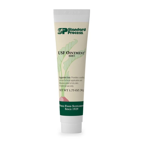 Standard Process USF Ointment - Whole Food Moisturizer and Dry Skin Ointment for Dry Hands and Dry Skin with Lard, Lanolin, Sunflower Lecithin, Flaxseed Oil, and Beeswax for Smooth Skin - 1.75 Ounce