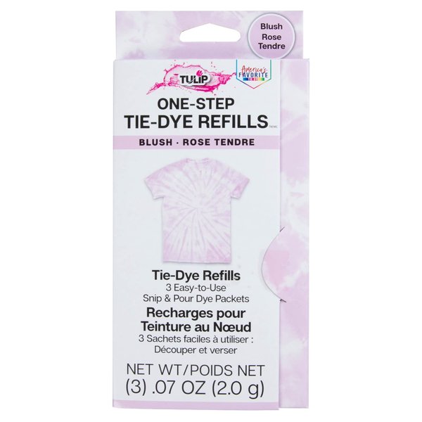 Tulip One-Step Tie-Dye Kit Dye Refill Packs, Blush