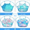 Jacone Portable Cute Blue Hexagon Children Ball Pit, Indoor and Outdoor Easy Folding Ball Play Pool Kids Toy Play Tent with Carry Tote, Balls Not Included