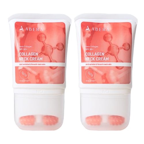 ABERA Loka Neck Cream with Aloe Extract & Hydrating Formula, Moisturizing Neck Cream with Nano Collagen, Daily Skincare for Soft & Smooth Skin (1.76 Fl Oz) (2 Boxes)