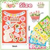 Funnlot Spring Stickers for Kids Spring Stickers Seasonal Holiday Stickers 485pcs Flower and Butterfly Stickers Flower Stickers Bulk for Envelopes Crafts Spring Theme Party Favors Supplies