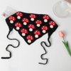 KABAKE Crochet Bandana Hair Scarf Y2k Aesthetic Accessories Knitted Head Kerchief Headband Headwrap (Black mushroom)