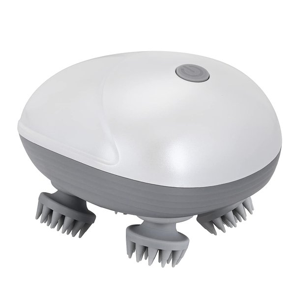 TCRAYCH Electric Head Scalp Massager, Handheld Cordless Pet Massager for Dog and Cat, Portable Waterproof Head Scratcher Massager for Hair Growth Stress Relax